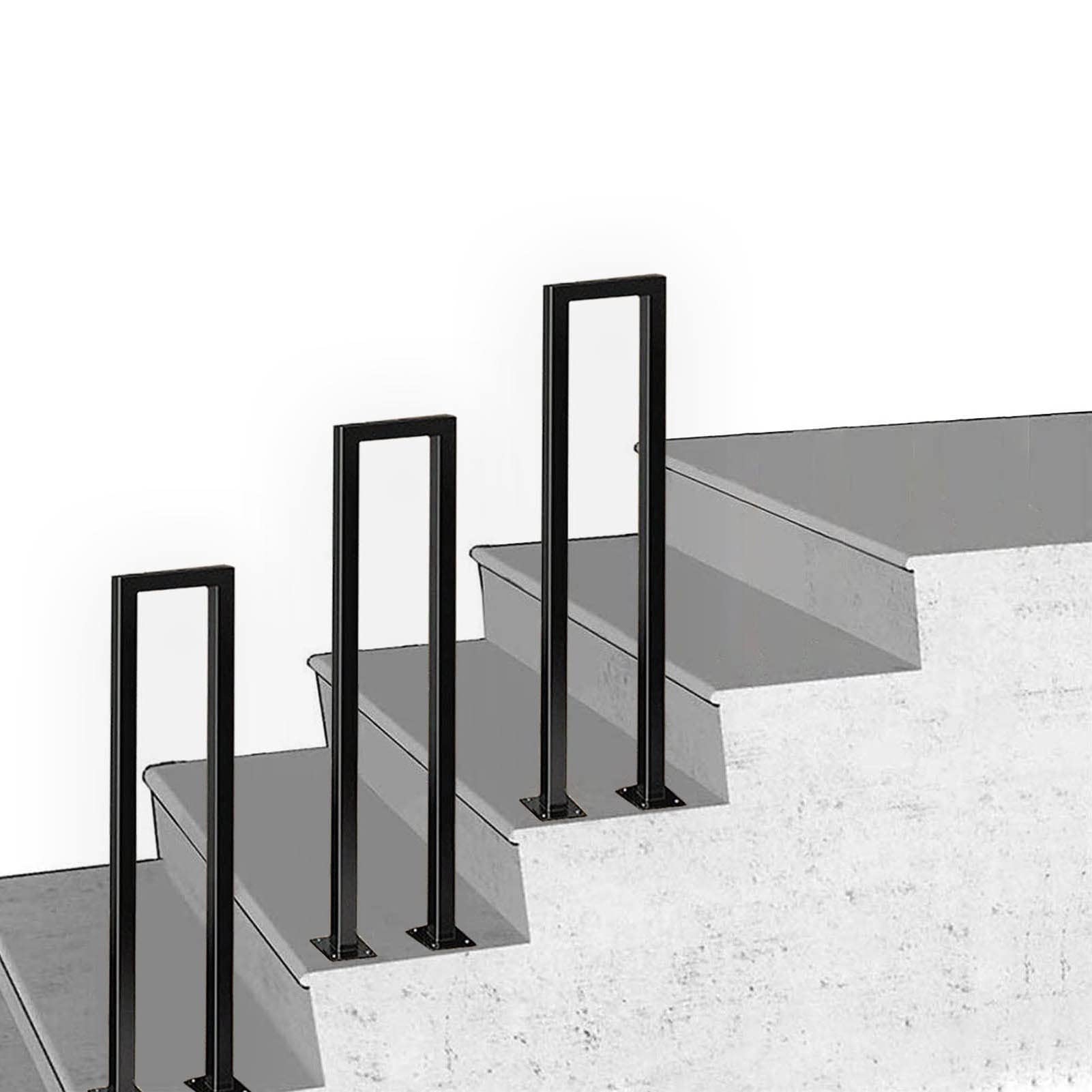Rampe pour escalier et marches de jardin assurant la sécurité de l'entrée