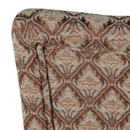 Image of HomePop Parsons Dining Chair - Blue & Brown Damask (Single Pack)