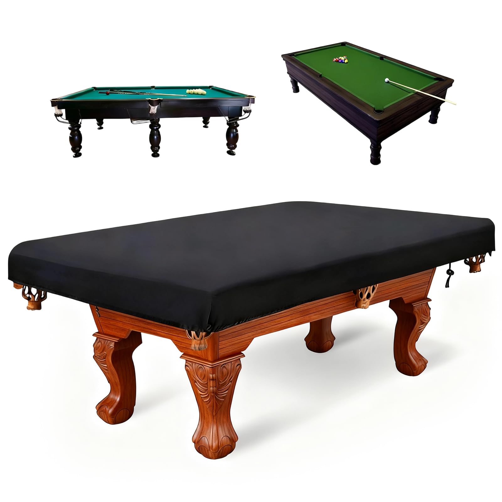 NCOALE Billiard Pool Table Cover, 7 Feet Waterproof Snooker Table Cover with Drawstring Dustproof Billiard Tables Protection Oxford Fabric Snooker Tables Covers