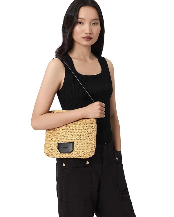 AllSaints Asha Paper Mini Bag W671XD Natural One Size by AllSaints - Used condition - Image 2