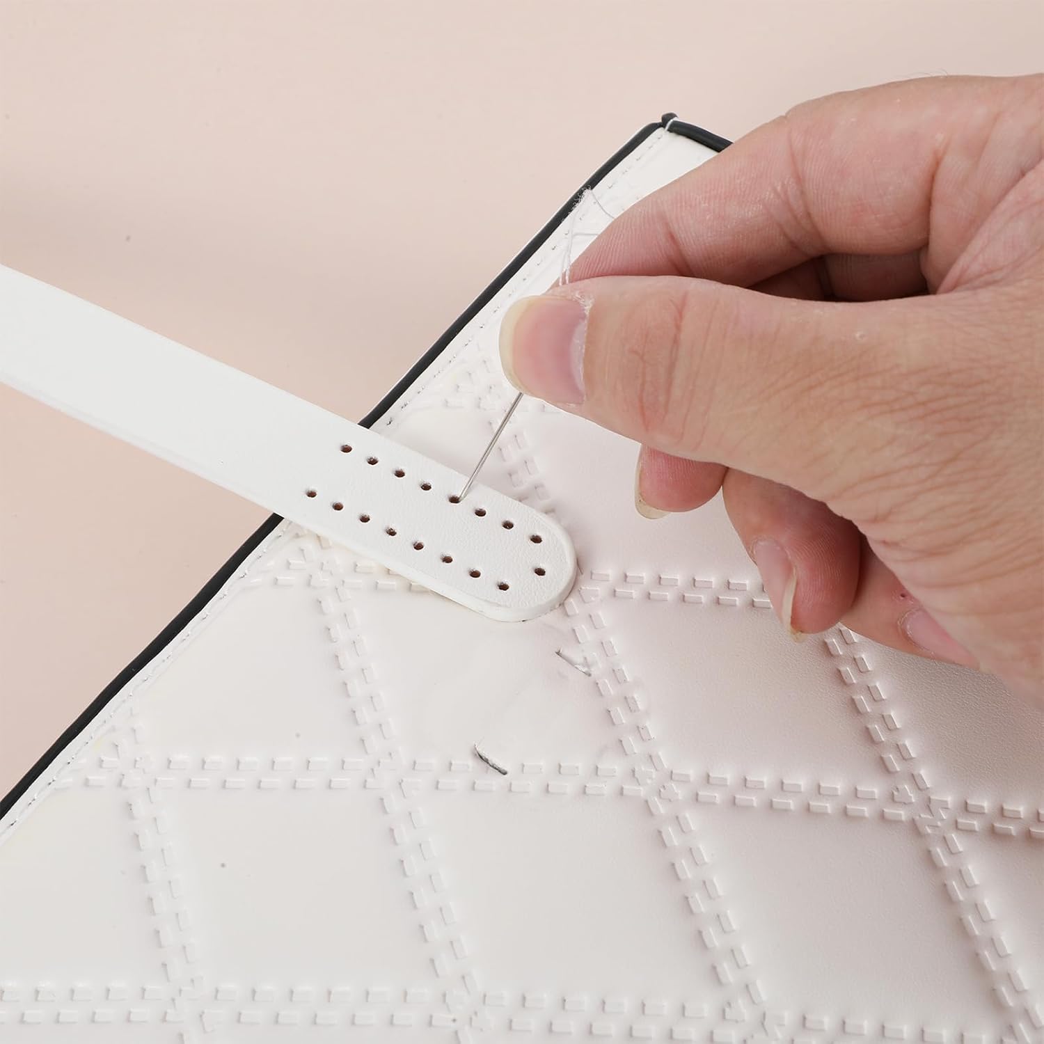 20 Pcs 24.8"L Leather Purse Handles, Premium Leather Purse Straps for Handbags Replacement, Multi-Color Bag Handles for Bag Making DIY Craft Supplies (5 Classic Colors) - Image 3