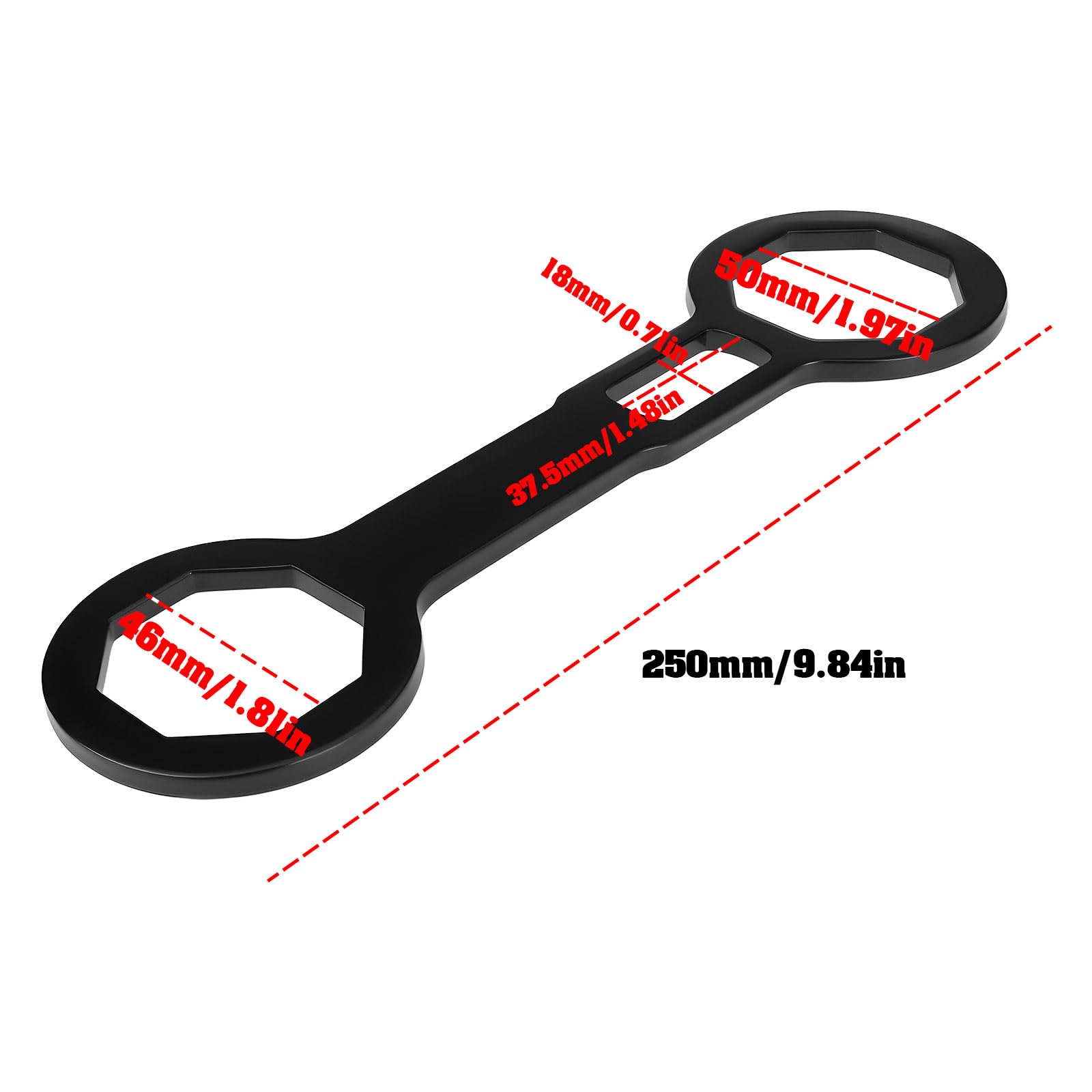 The Lord of the Tools Clé à capuchon de fourche de moto 46 mm 50 mm compatible avec KTM The Lord of the Tools Clé à capuchon de fourche de moto 46 mm 50 mm compatible avec KTM