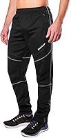 Baleaf Men's Fleece Lined Winter Cycling Pants - Thermal Windproof MTB Running Pants for Cold Weather
