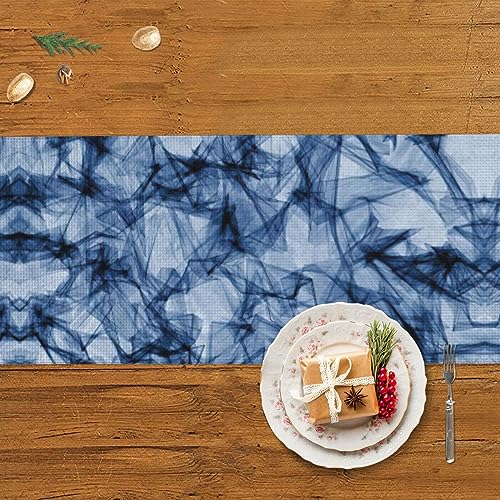 Chemin de table de Noël en marbre bleu pour sublimer vos repas de fêtes - 6
