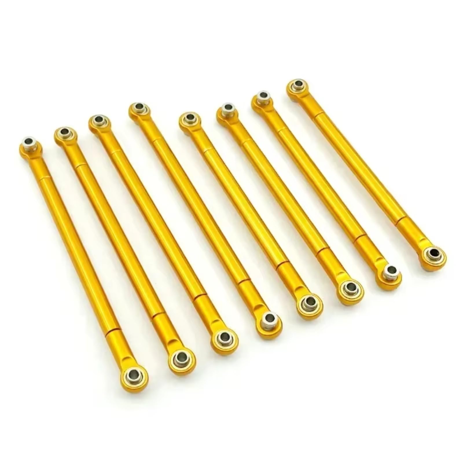 Rc Special Connecting Rod for Mn Mn86S Mn86 Mn86KS Mn86K G500 1/12 8PCS Metal Pull Rod Link Rod Linkage RC Car Parts and Accessories Upgrade Replacement and Use(Yellow)