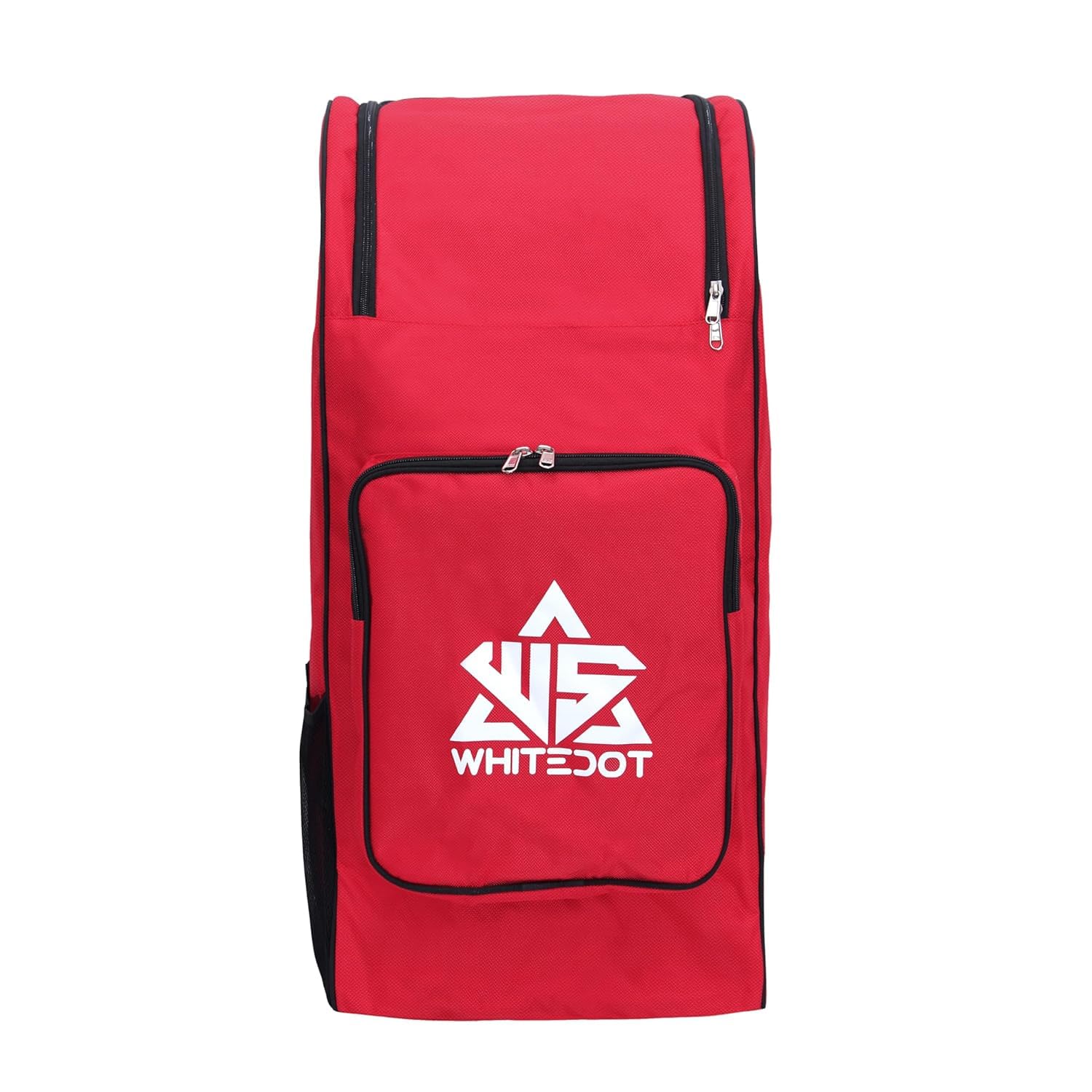 WHITEDOT SPORTS Dot 2.1 Duffle Backpack Cricket Kitbag for Junior Professional Cricket Kit Bag-Sports with Inside Bat Pocket (Red)-image-25