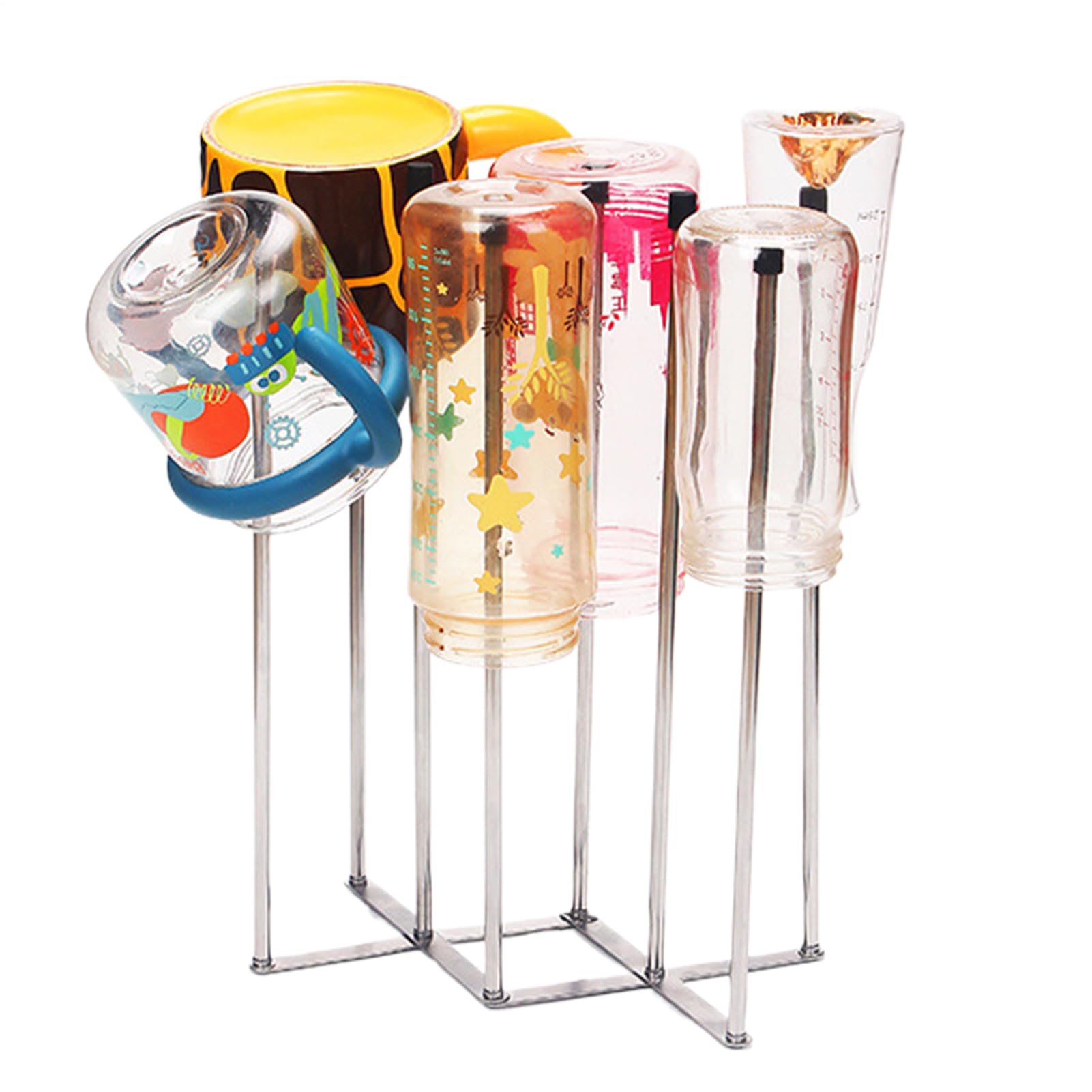 Égouttoir vertical pour biberons et gourdes pliable qui optimise l'espace