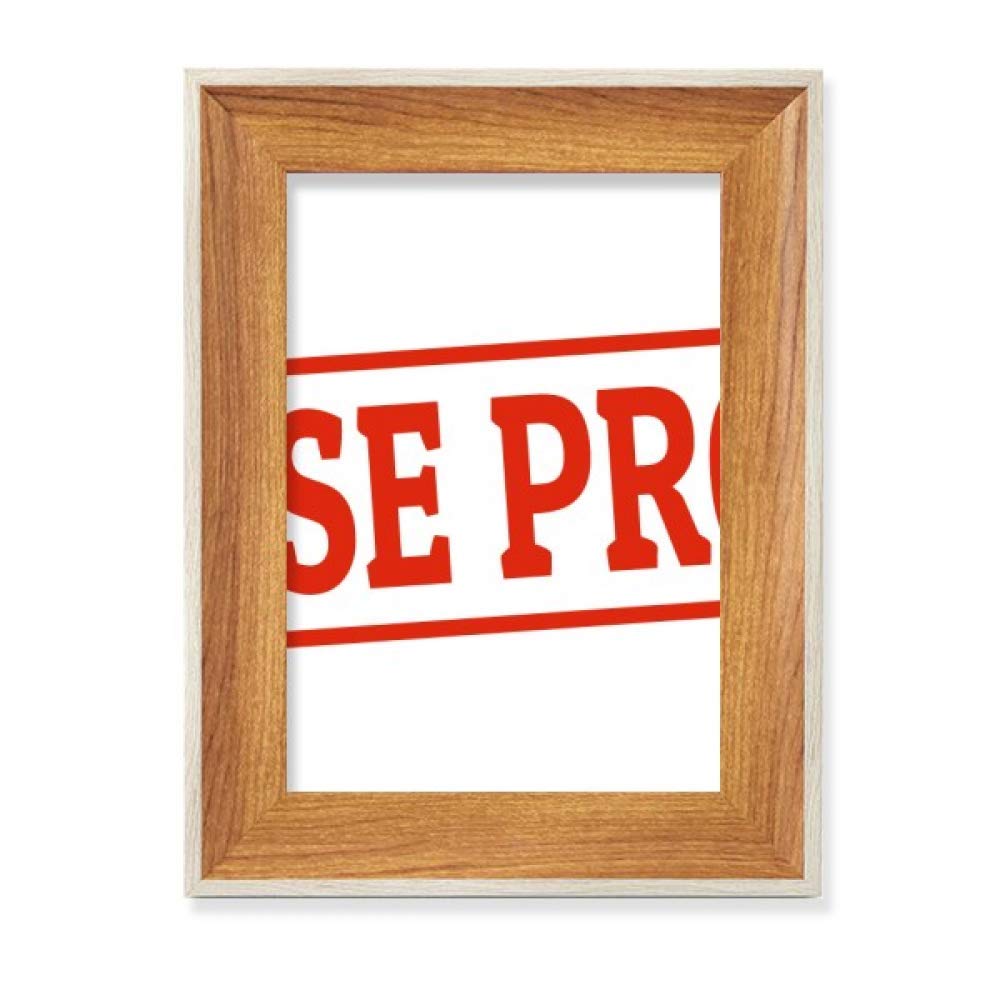 Sceau rouge chinois et cadre photo en bois de bureau pour tableau art
