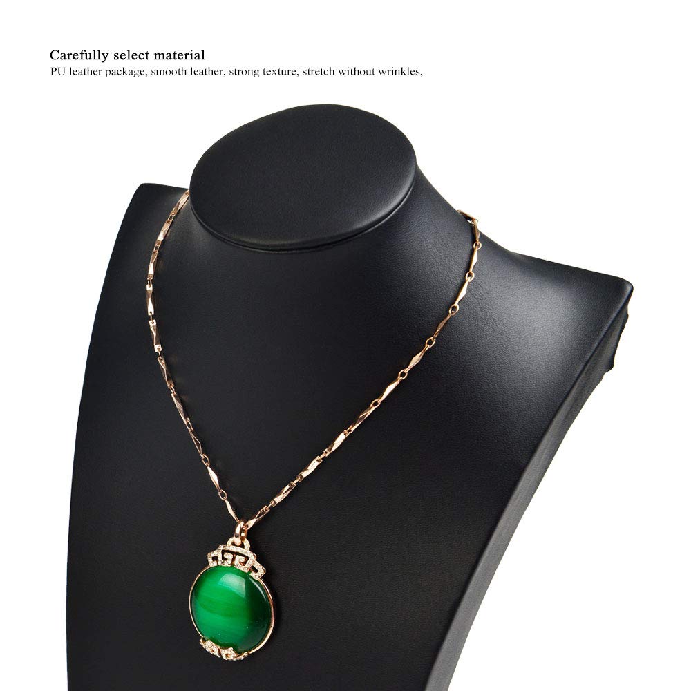 Display Per Collane In Pelle Nero - Busto Espositore Gioielli, Per Negozi O Casa - Foto 9