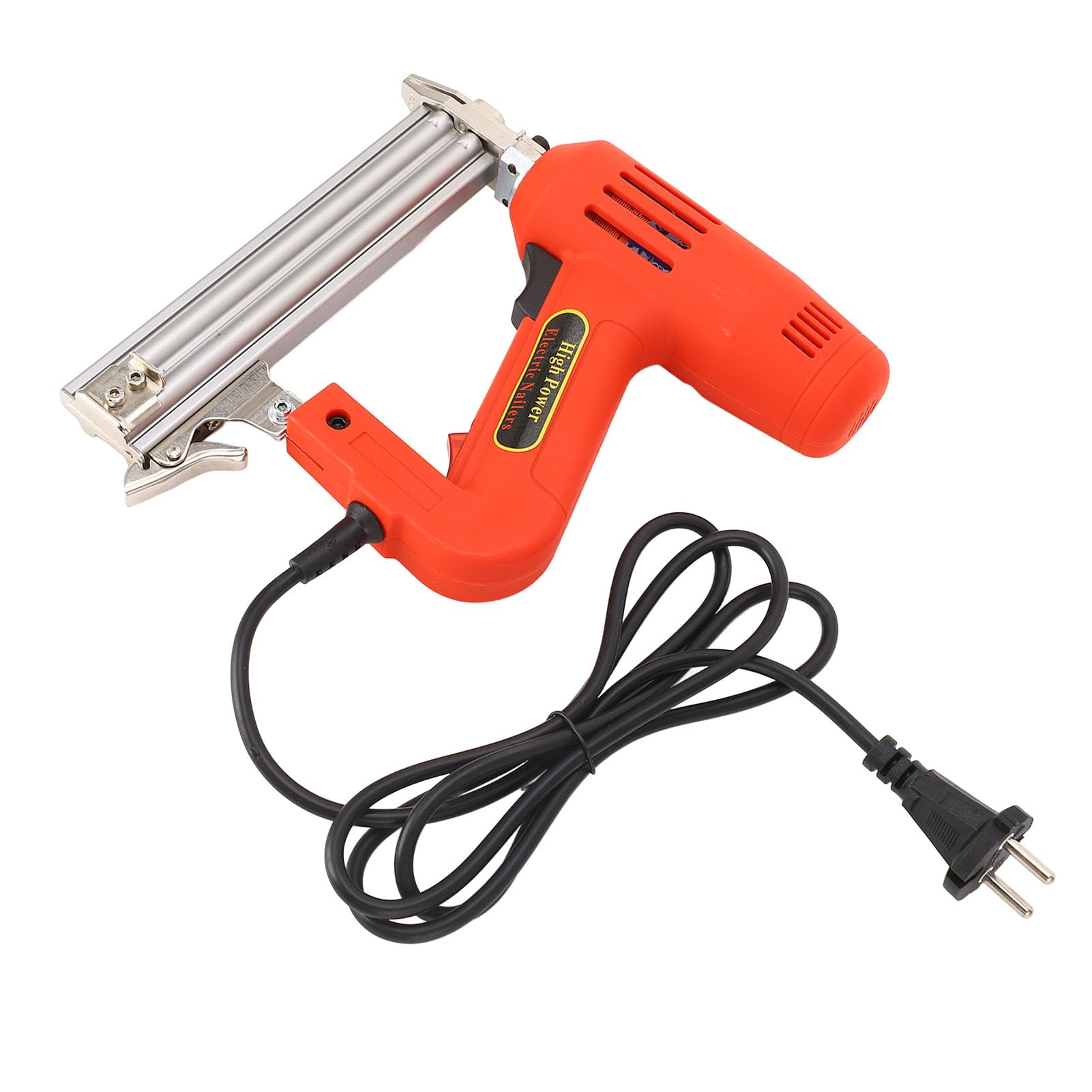 Hyuduo Pistola de Clavos Eléctrica 2200W para Carpintería con 100 Clavos F30 y Enchufe UE - Alta Potencia y Accesorios Incluidos