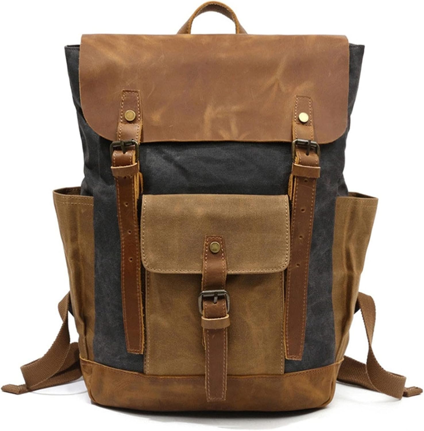 Zaino per laptop da uomo, borsa universitaria per viaggi scolastici da uomo, zaino per laptop, borsa da viaggio antifurto per scuola business da viaggio vintage da 14 pollici