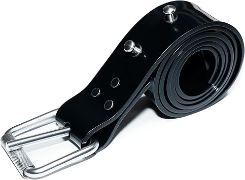 Silicone Diving Weight Belt 54" 138cm with Detachable Stainless Steel Fastening Studs Ideal for Freediving & Spearfishing