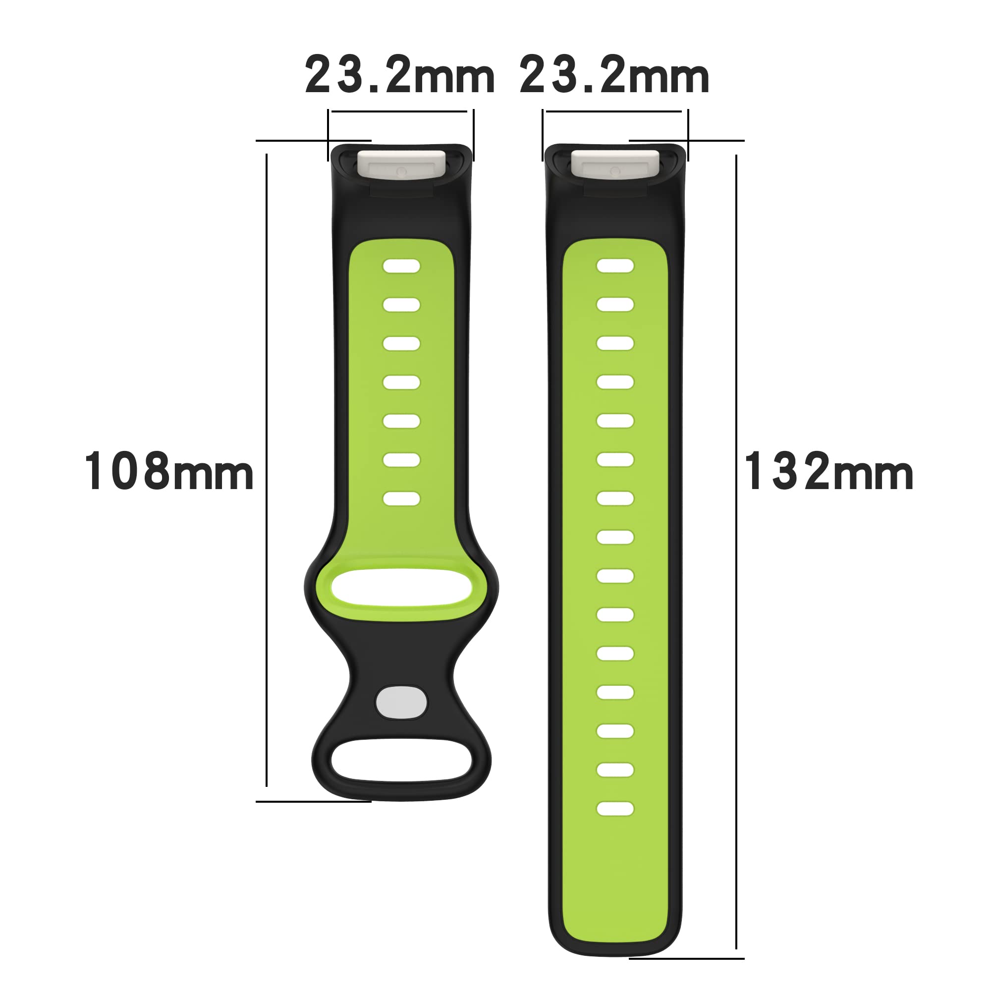 FunBand Cinturino Compatibile con Fitbit Charge 5, Cinturini Sportivo di Ricambio in Silicone Morbido Regolabile Accessori Cinturino per Fitbit Charge