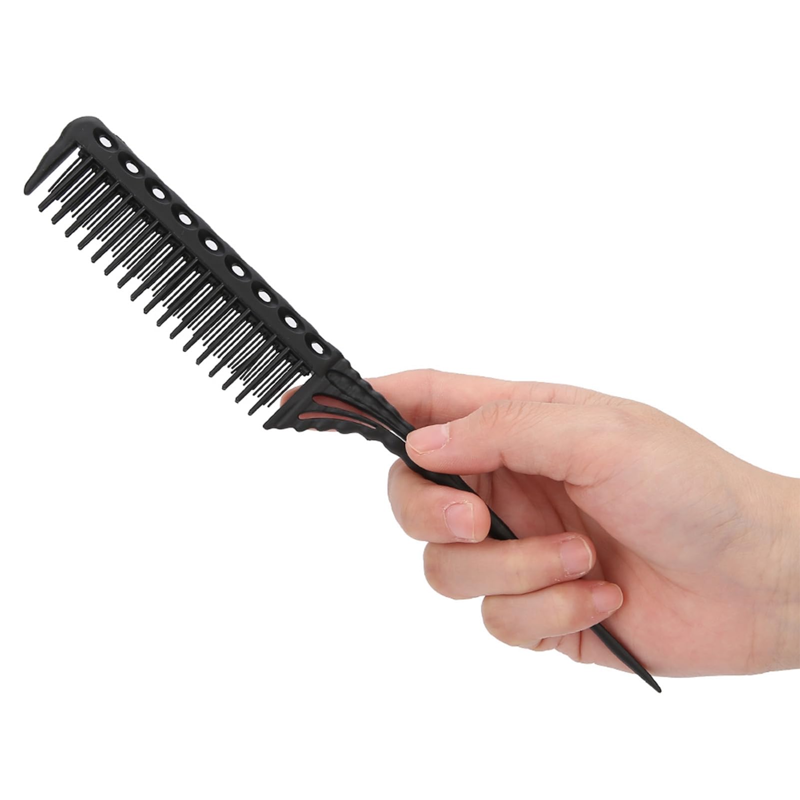 TOPINCN Creak Hair Combination Three Rows of Comb for 8.5x1.1 Inch hairstyle. (Black) - Image 3