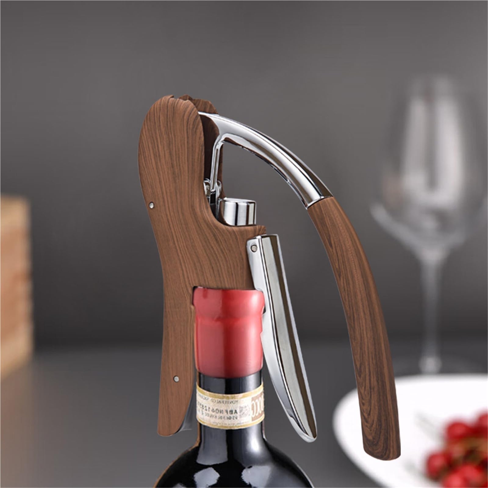 Sacacorchos Abridor De Botellas Vino Portátil con Forma Cabeza Ganso For Fiestas, Hogares Y Restaurantes Herramienta Cocina