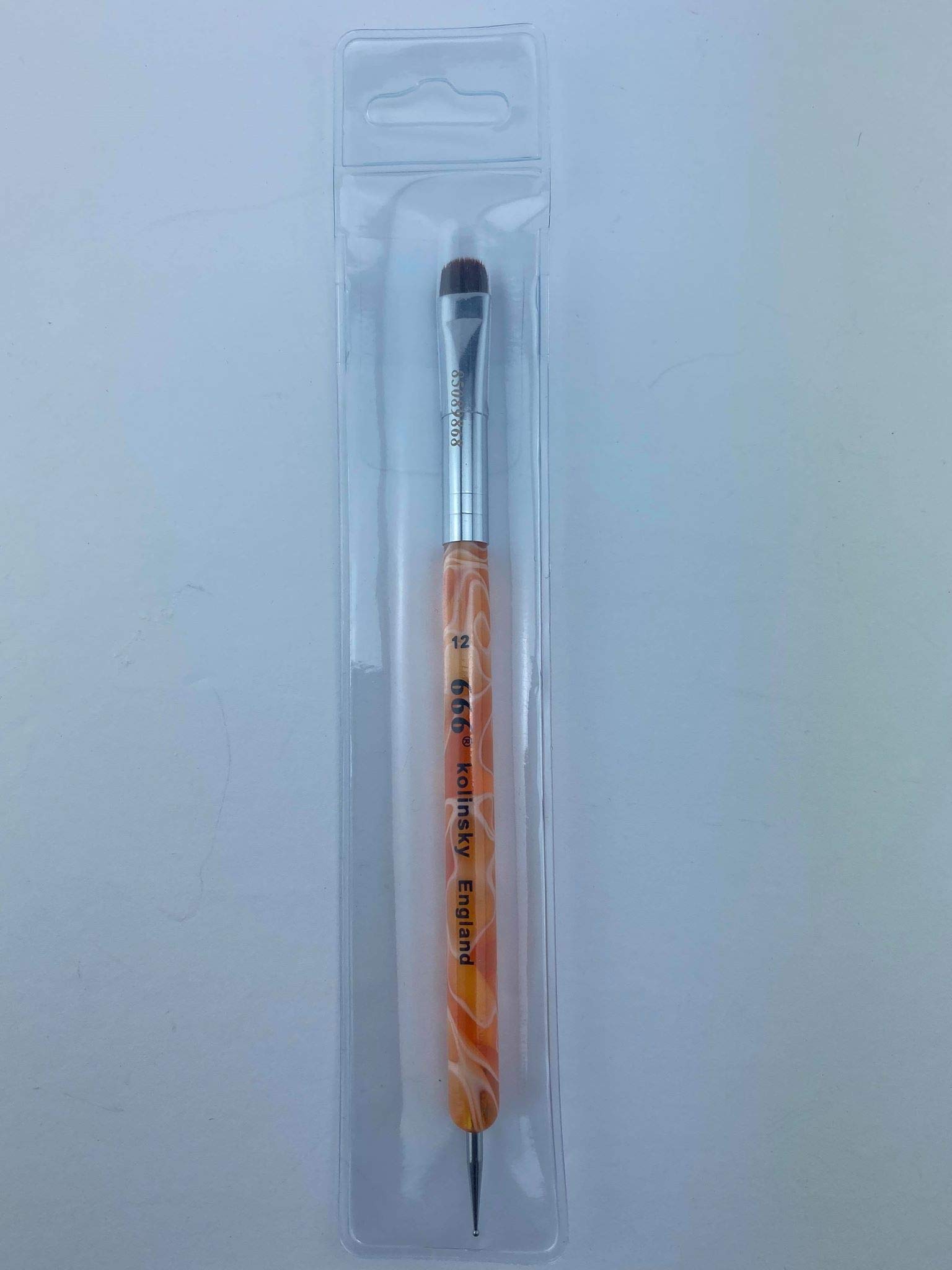 Kolinsky French Brush 666 (Size 12 with Dotting Tool)