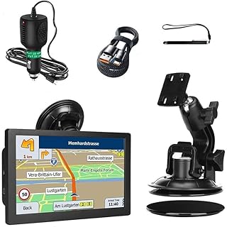 Navegador GPS para camião 2025 de 9 polegadas com mapas offline para a Europa, GPS de 12 canais, guia de voz através do...