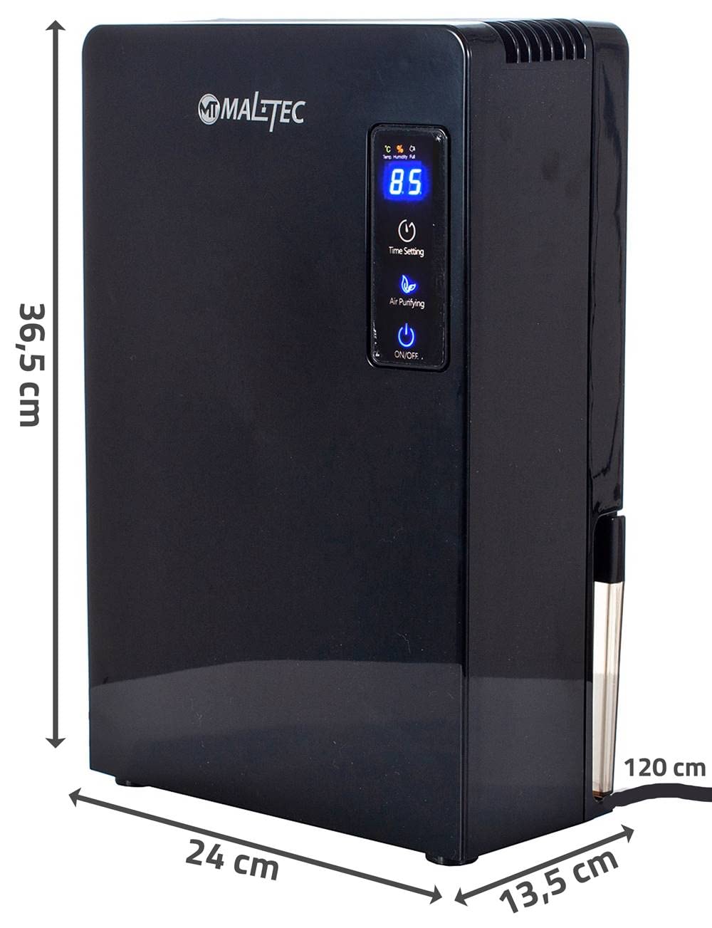 MalTec DH-2200 Osuszacz elektryczny z timerem, automatyczne rozmrażanie, pojemność 2200 ml, poziom hałasu < 36 dB