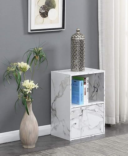 Miniatura 6 de Convenience Concepts Xtra Storage - Armario de 1 puerta, mármol blanco