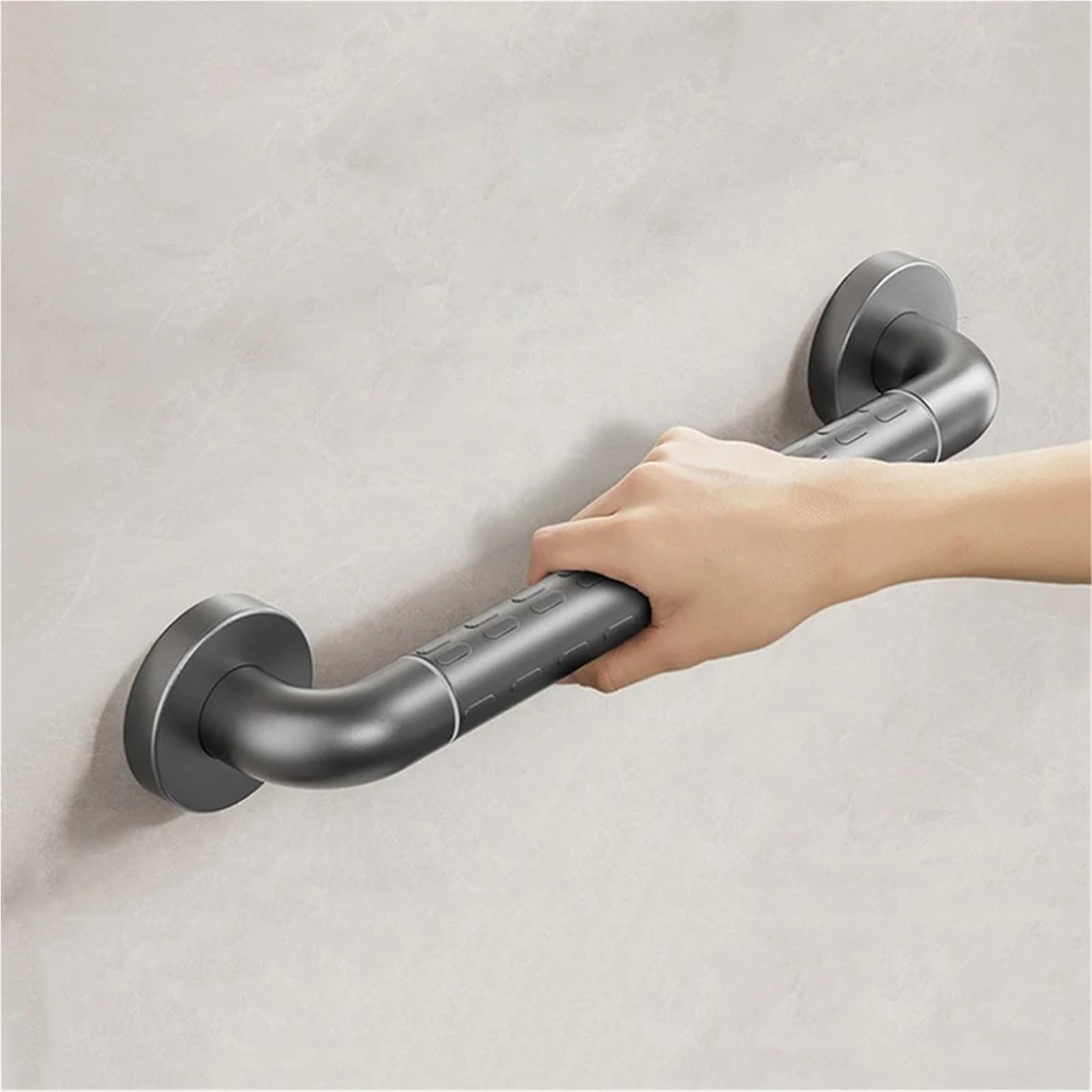Pasamanos de baño de 30/38/48/58 cm, pasamanos para bañera, Inodoro, Barra de Apoyo Gris, asa de Seguridad para Ducha, toallero, asideros para baño (38 cm)