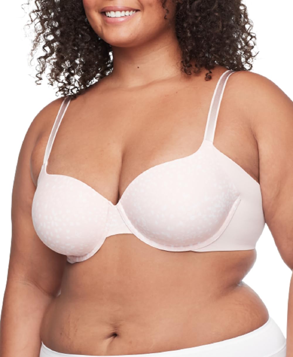 Warner's Womens No Side Effects Seamless Underarm-Smoothing Comfort Underwire Lightly Lined T-Shirt Bra Ra3061a