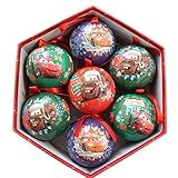 Bolas de Navidad 7 piezas hechas de plástico rojo. Esto le permite añadir color a la decoración de su paquete de bolas de arbre-de-noël. Viene empaquetado en una lata. Para niños a partir de 3 años. Se entrega en una sola unidad. Diámetro: 7,5 cm.