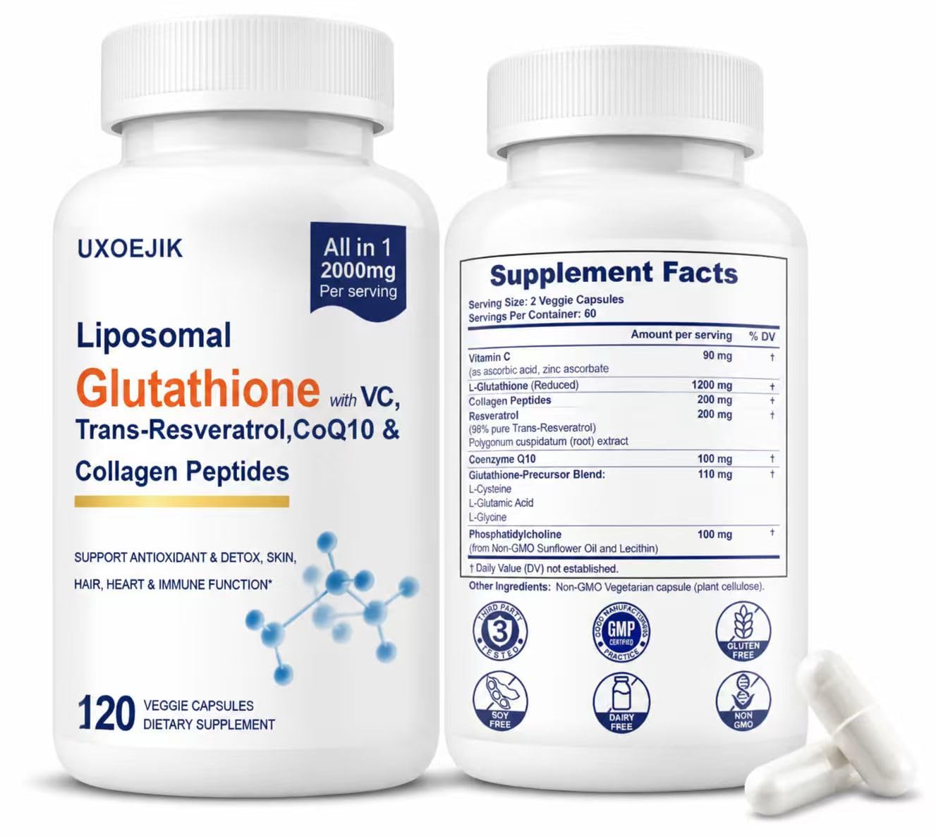 Suplemento de glutatión liposomal