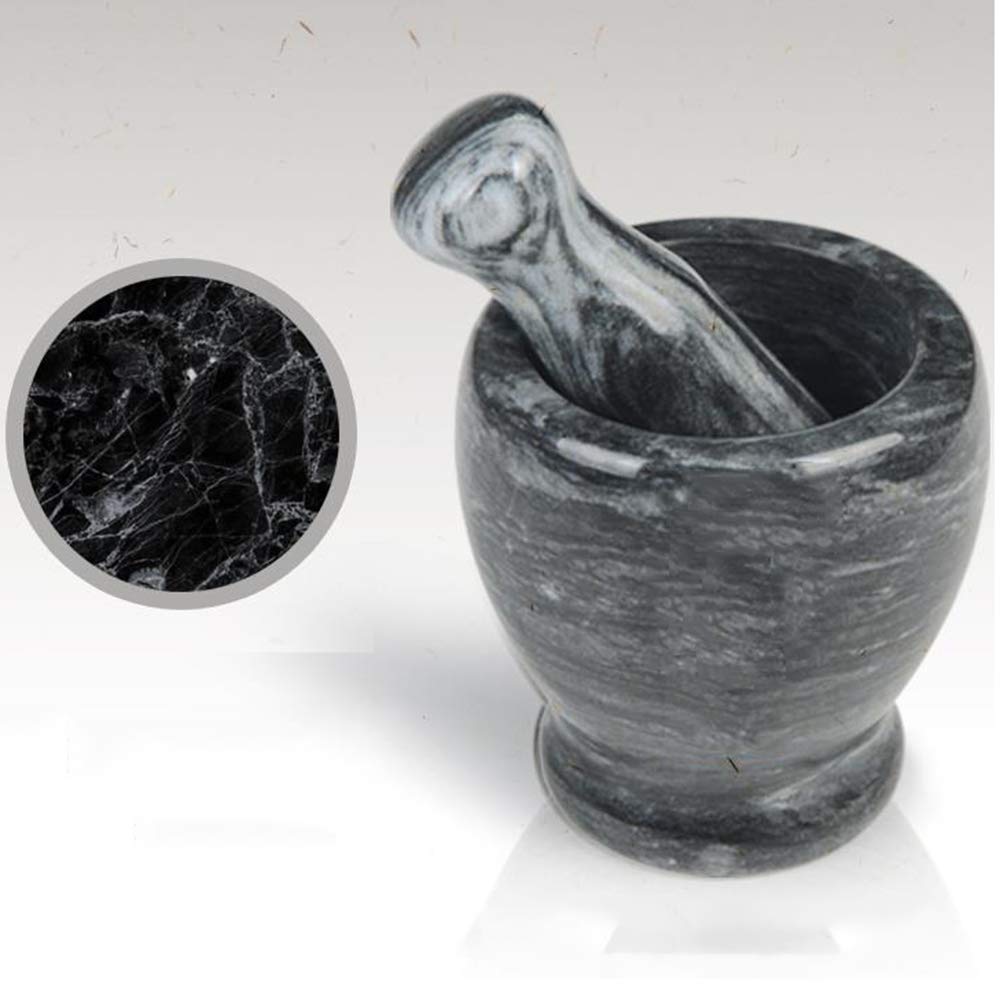 Mortaio E Pestello In Granito Naturale ADEPTNA - 11 Cm - Ideale Per Spezie, Erbe E Semi