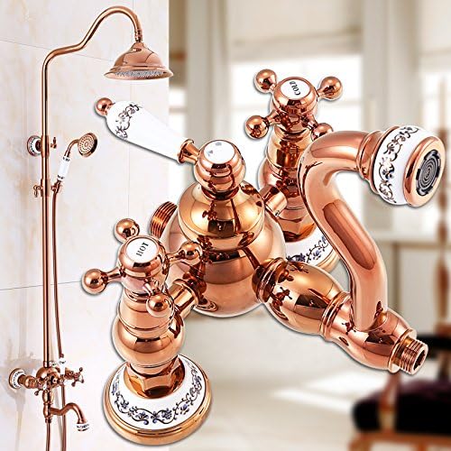 LifestylllTM Universial Copper Rose Gold Blue And White Porcelain