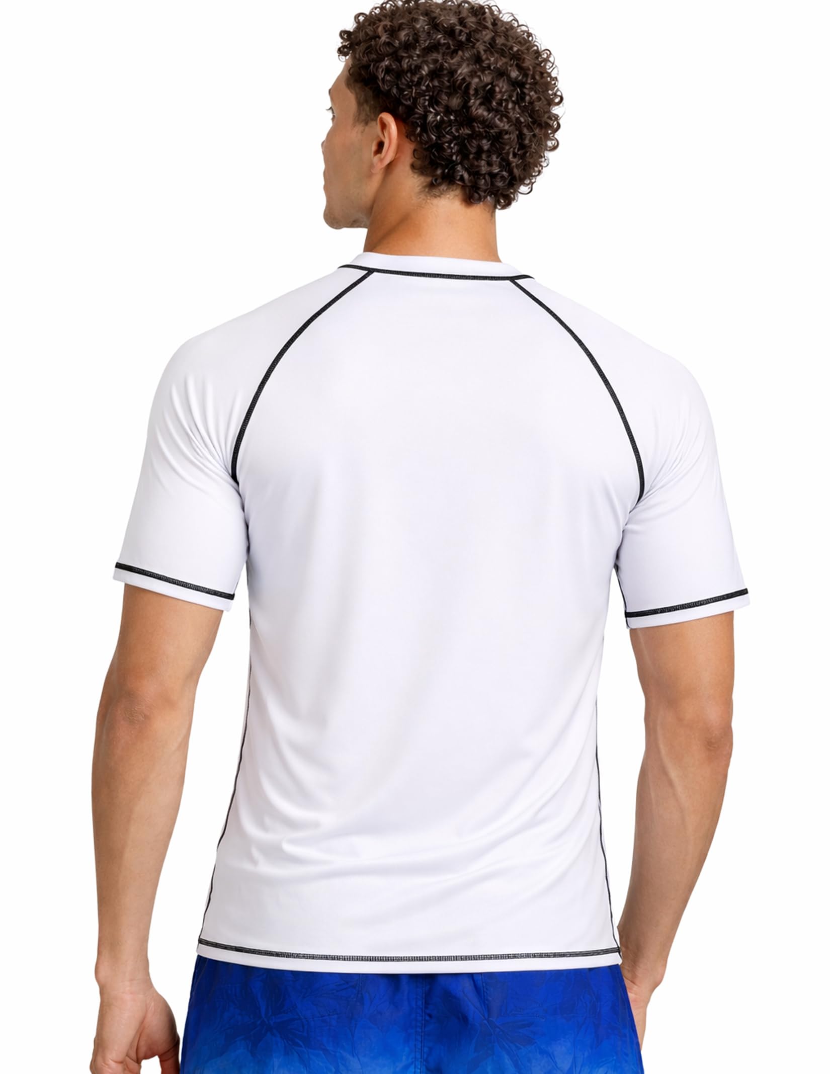 Liberty Imports Herren Kurzärmliges Uv-badeshirt Rash-Guard-Shirt