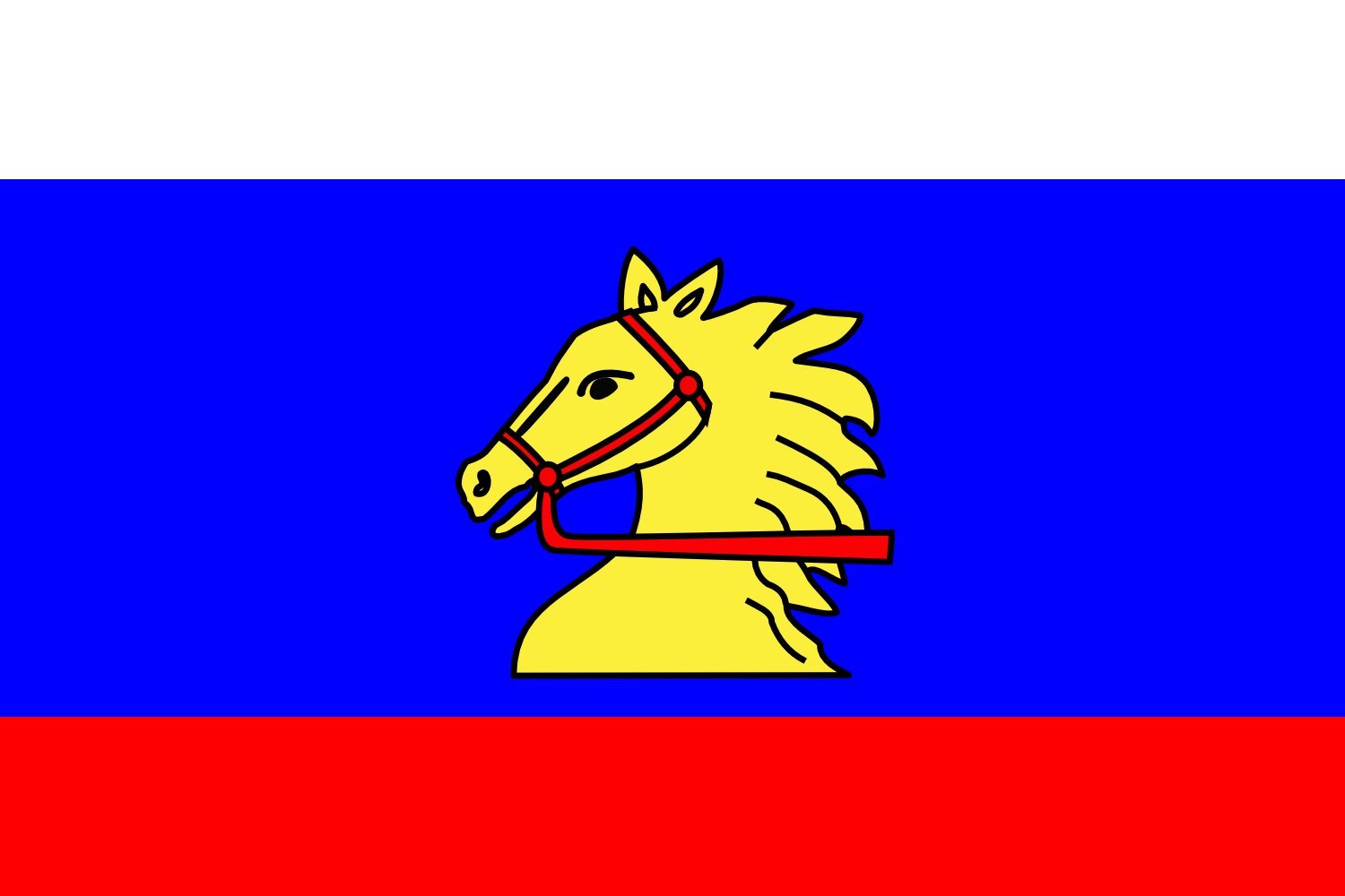 Drapeau Large Bystrec CZ résistant, pavillon paysage avec blason héraldique net