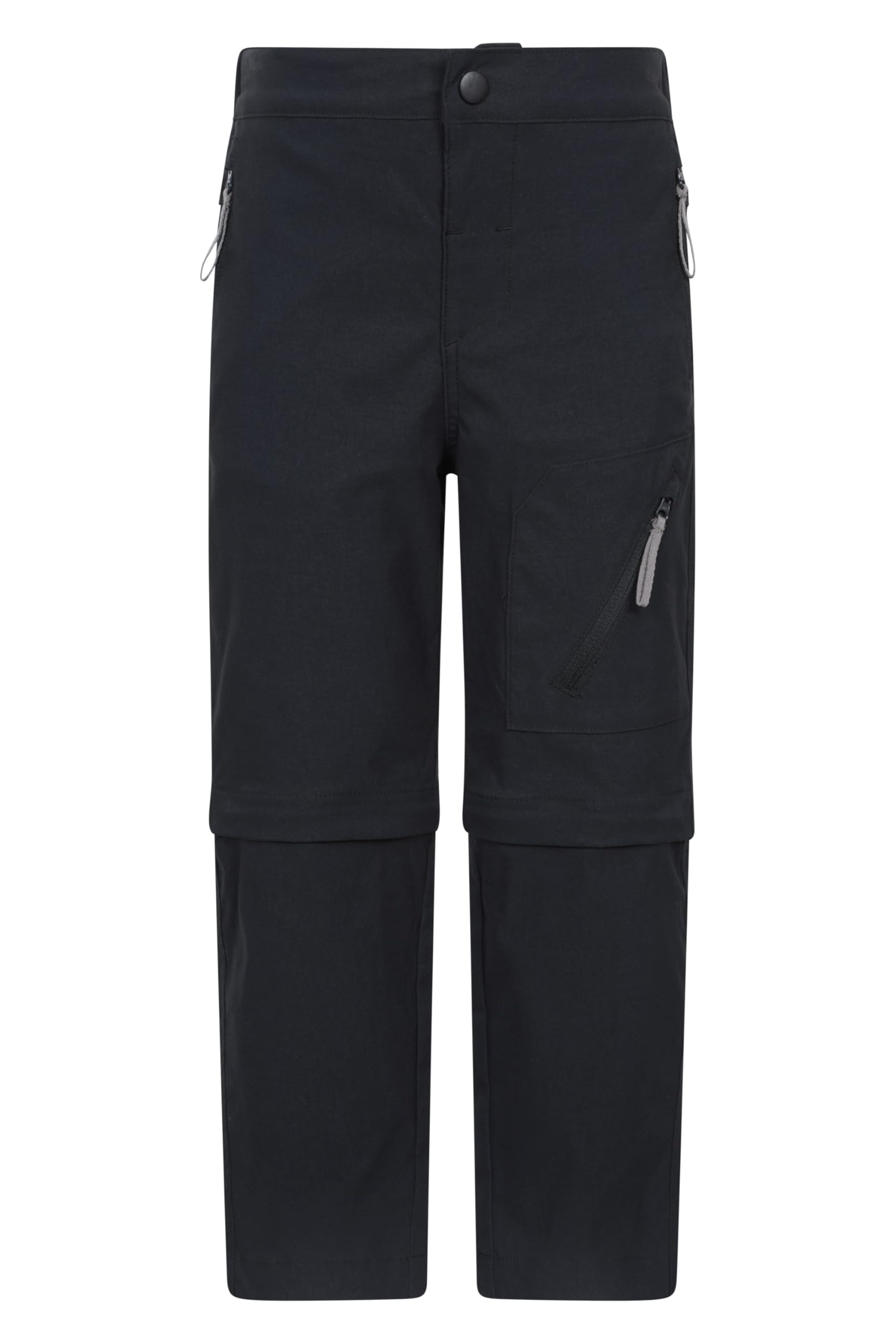 Forest Kids Water Resistant Zip-Off Trousers - Black