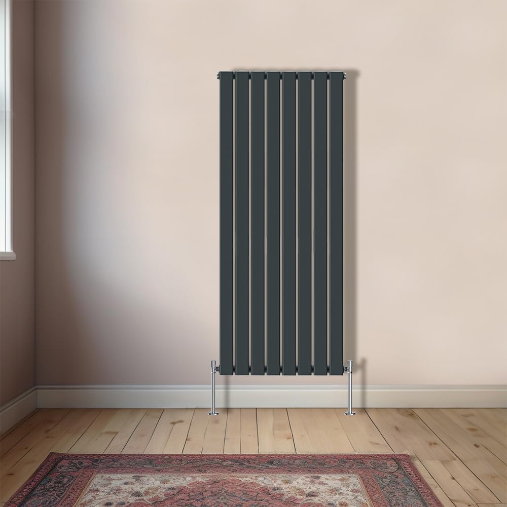 NRG Vertical 1600x544mm Single Flat Panel Designer Radiator Anthracite โ image 1