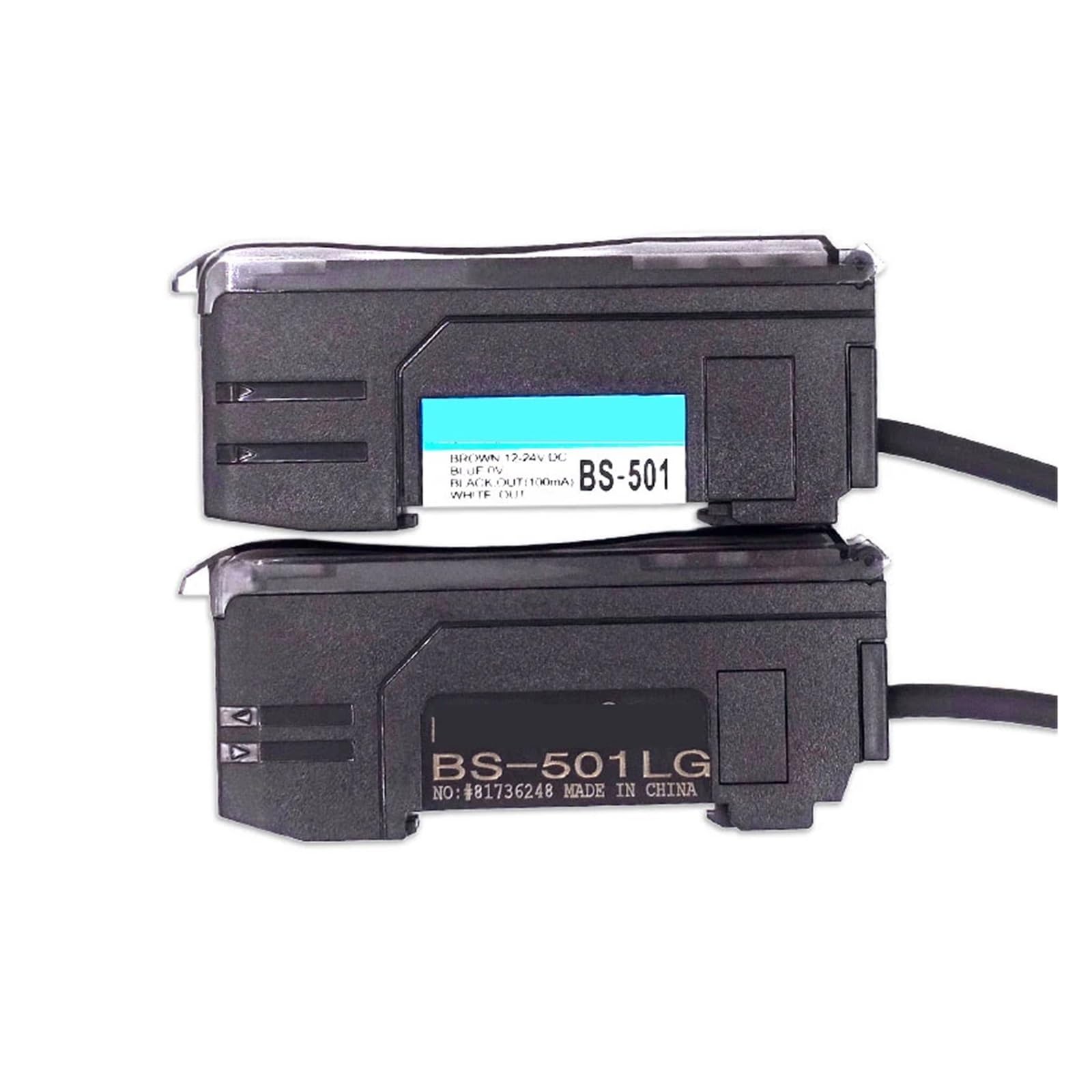 Czujnik koloru światłowodu, czujnik marki kolorów, przełącznik fotoelektryczny, indukcyjny elektryczny czujnik oczu, separacja kolorów RGB BS-501, optyczny