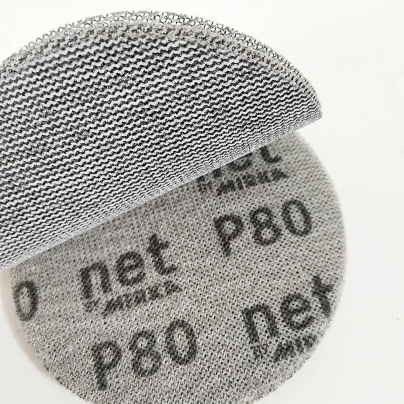 Carta vetrata a griglia da 5 pollici 125 mm for levigatura di mastice abrasivo for auto rotondo(120,50 pcs a box)