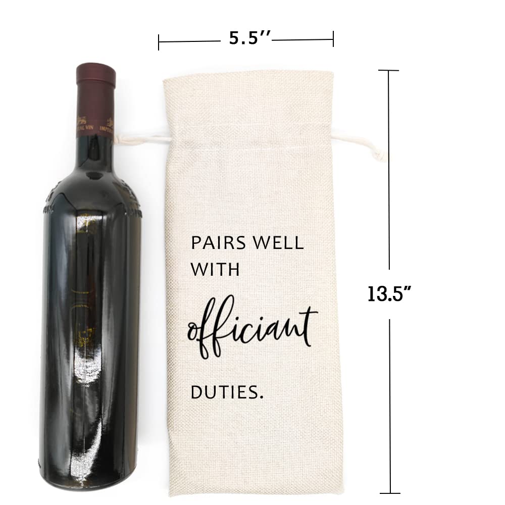 Socive Wedding Officiant Gift, Pairs Well With Wedding Officiant Wine Bag Amazon.com: Socive Regalo oficial de boda, combina bien con  main image 2