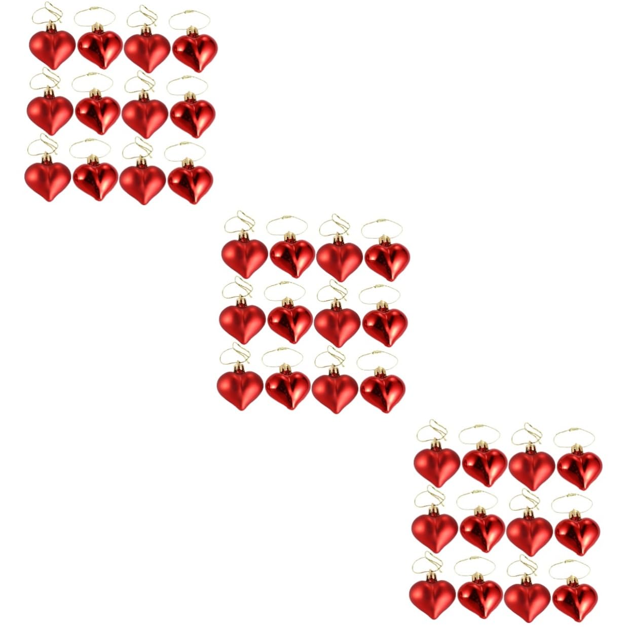 STOBAZA 108stücke Rote Herzform Hängedekoration Romantische Ornamente Für Hochzeit Valentinstag Partys Liebe Herz Hängeschmuck Für Zuhause