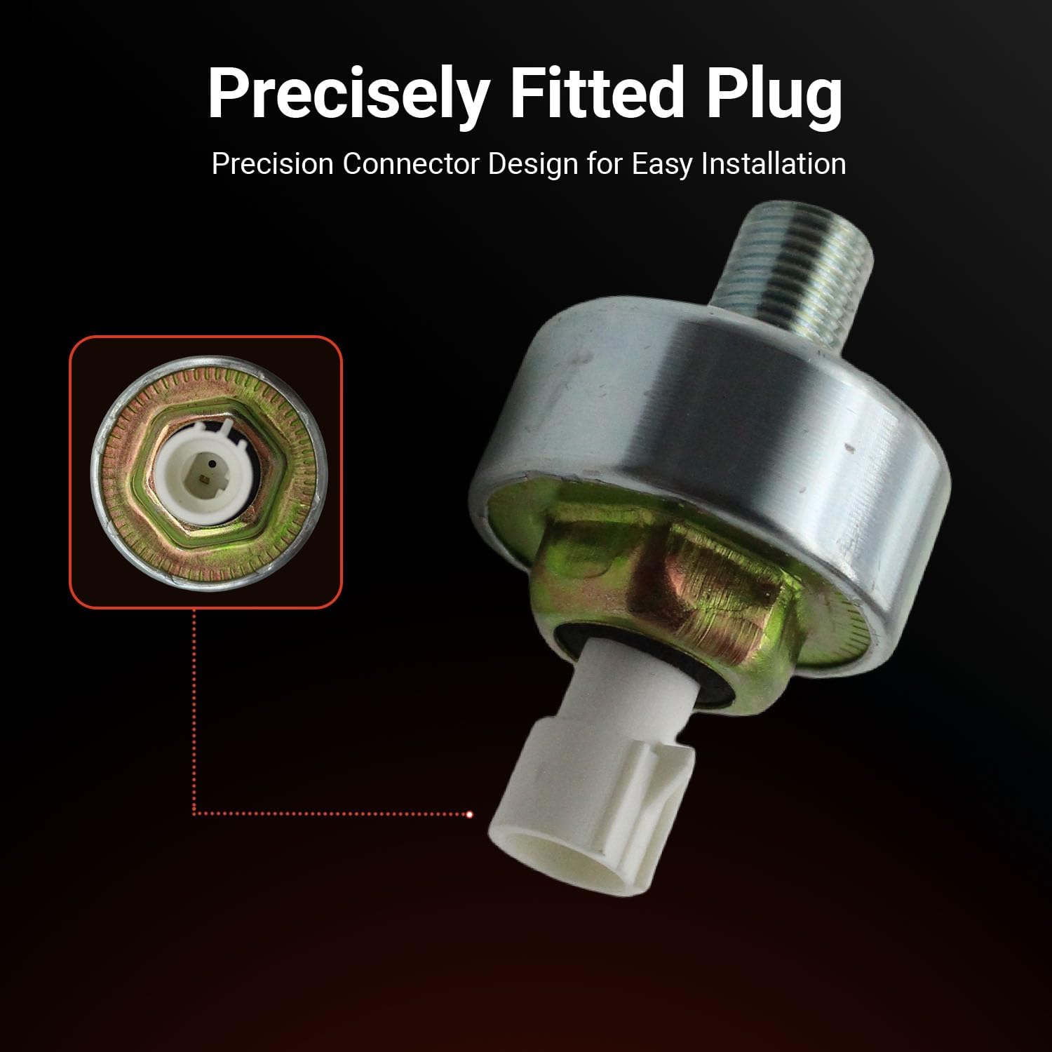 Knock Sensor KS49 Compatible with Buick Century Regal Rendezvous Skylark Chevrolet Impala Monte Carlo Venture Oldsmobile Alero Cutlass Silhouette Pontiac Grand Am Prix Replaces 10456238 213307