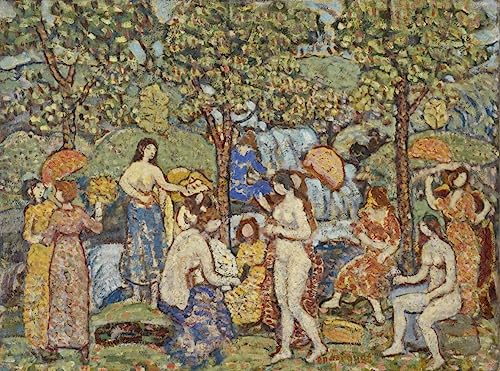 Lienzo impreso de 60x90cm con la obra idilio de Maurice Brasil Prendergast
