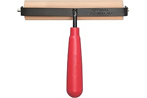Speedball Deluxe Soft Rubber Brayer for Delicate Paper and Smooth Transfers, 6-Inch