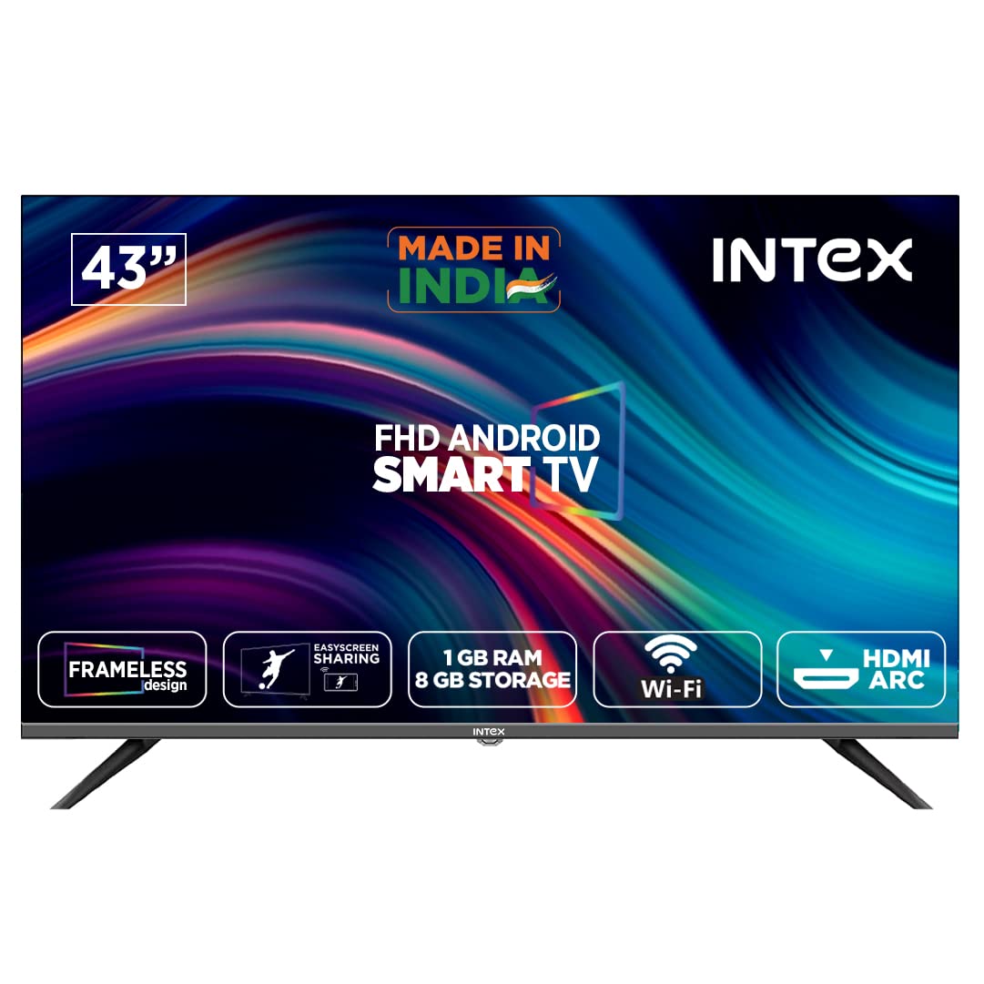 Intex 109 cm (43 inches) Full HD Smart LED TV Smart LEDSFF4310 (Black