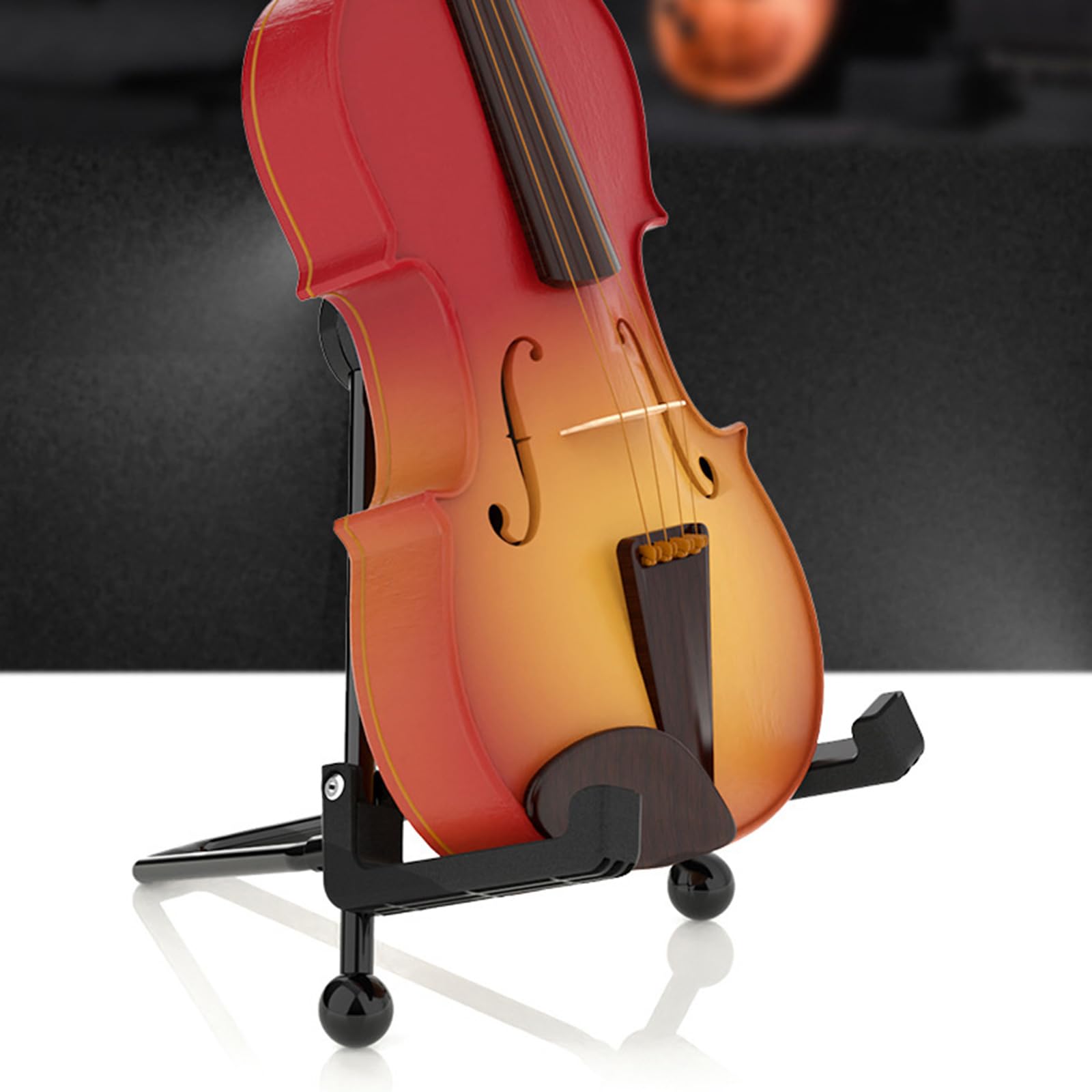 Supporto per chitarra pieghevole portatile Ukulele acustico per musicisti Supporto sicuro per strumenti Studente Musicista Violino portatile