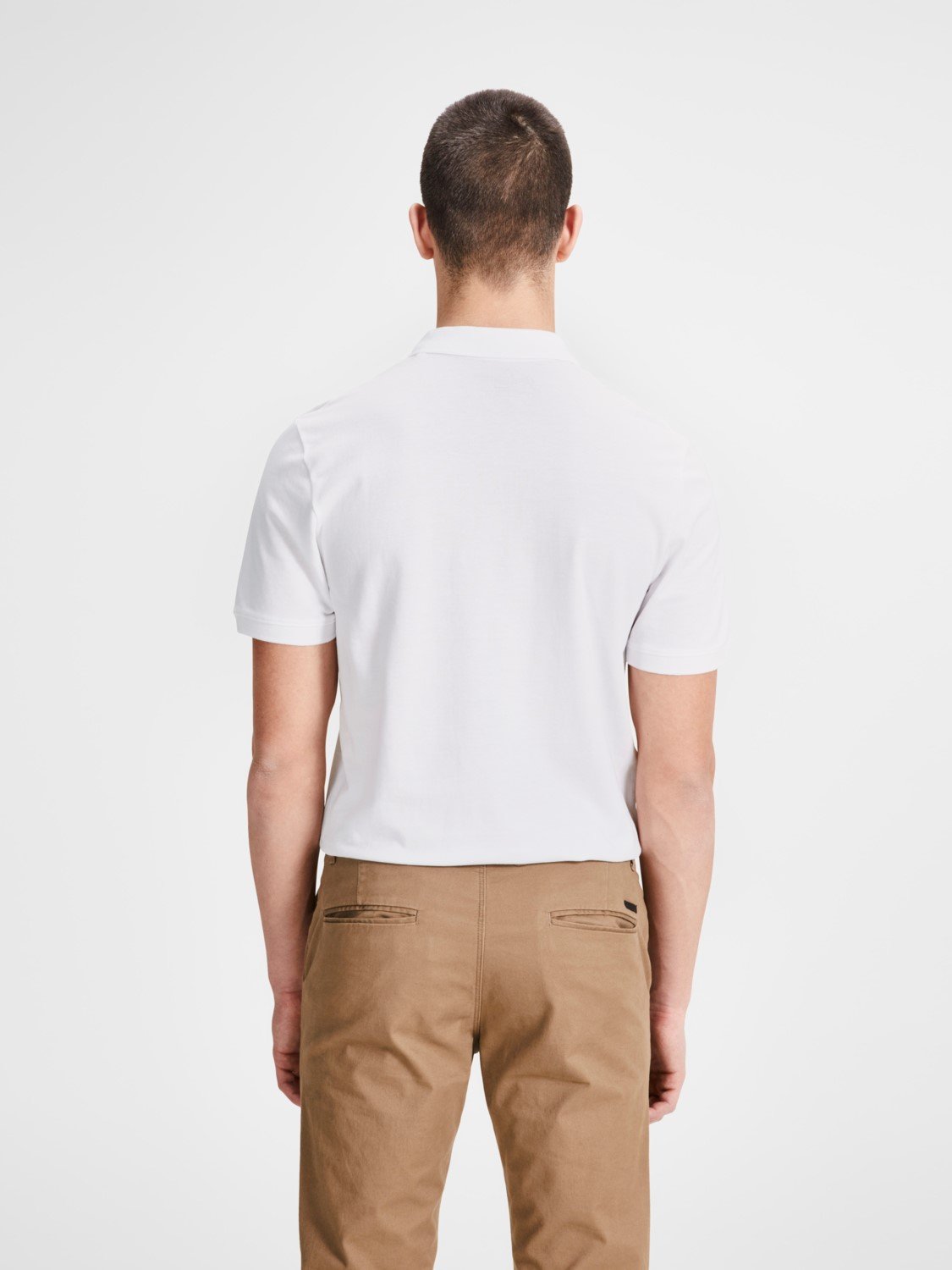 JACK & JONES 12171776 Lot de 3 polos slim fit à manches courtes pour homme, noir, blanc, bleu, gris, XS, S, M, L, XL, XXL