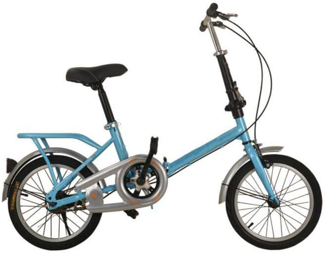 GHGJU Bicycle Child Folding Bike 20 Inch 16 Inch 12 Inch Adult Student Bicycle High-end Folding Bicycle Outdoor Cycling,Blue-20in