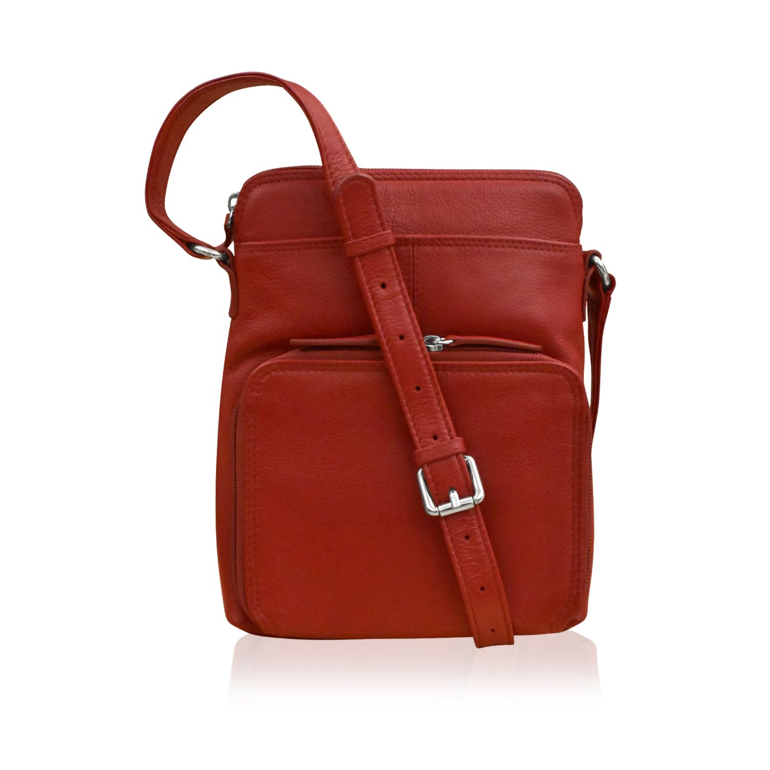 ili New York Genuine Leather Crossbody Bags for Women - Premium RFID Blocking Shoulder Bag Organizer with Adjustable