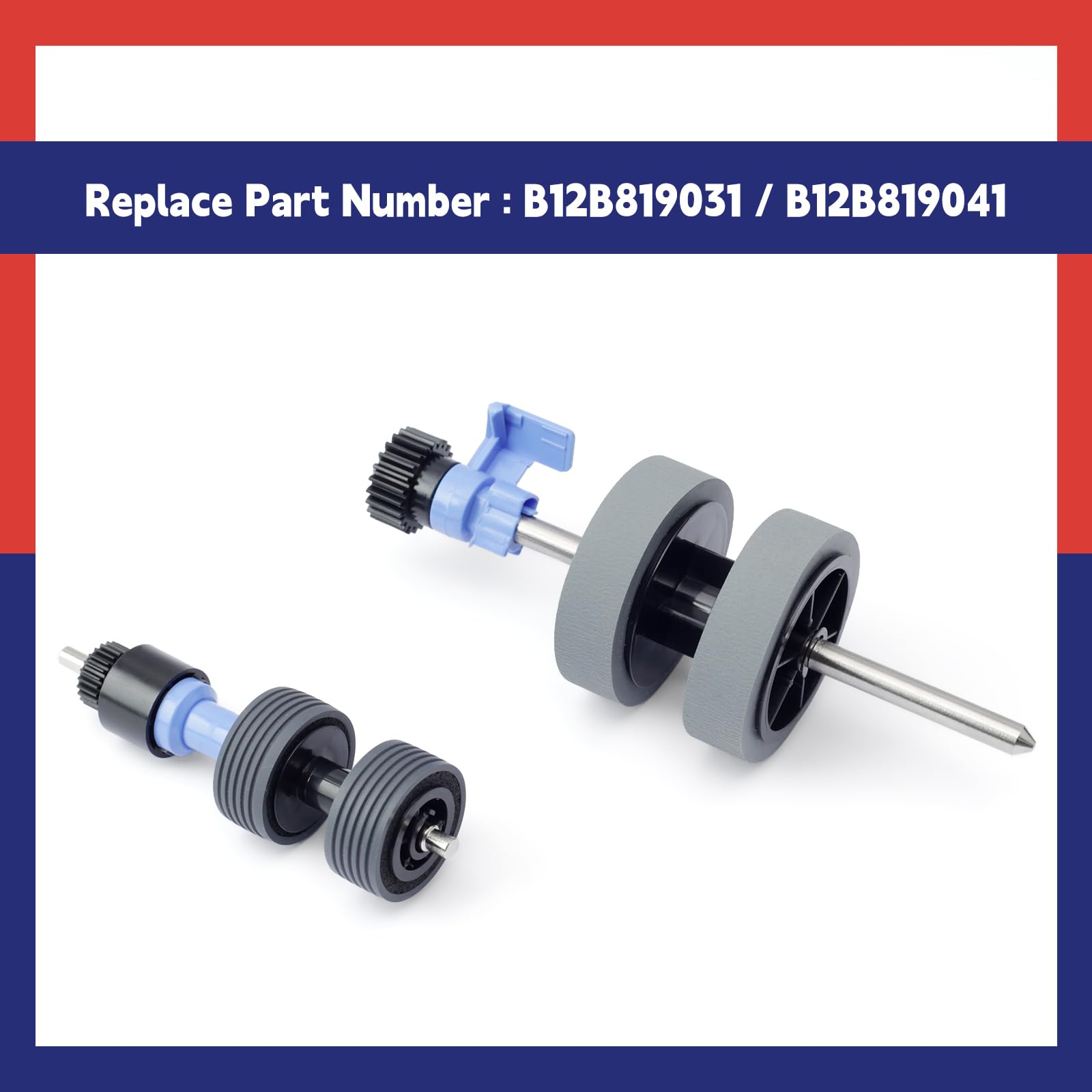 B12B819031 Scanner Exchange Roller Kit Replacement for Epson DS-530 ES-400 ES-500W ES-865 FF-680W DS-570W DS-575 DS-770 DS-780 DS-870 — view 4