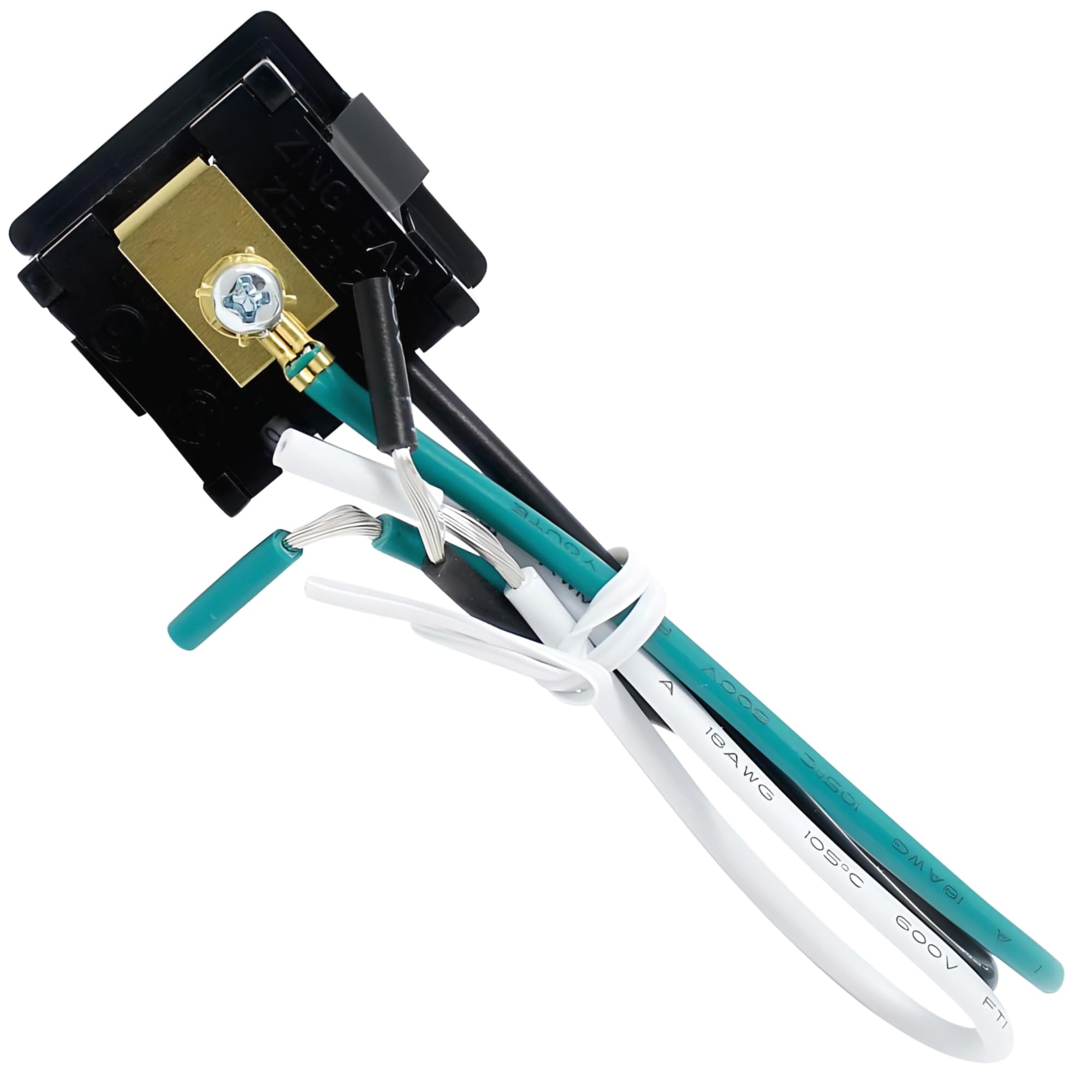 ZE-3B-2 Snap in Receptacle Outlet, 10A 125V, NEMA 5-15R, 3 Prong 3