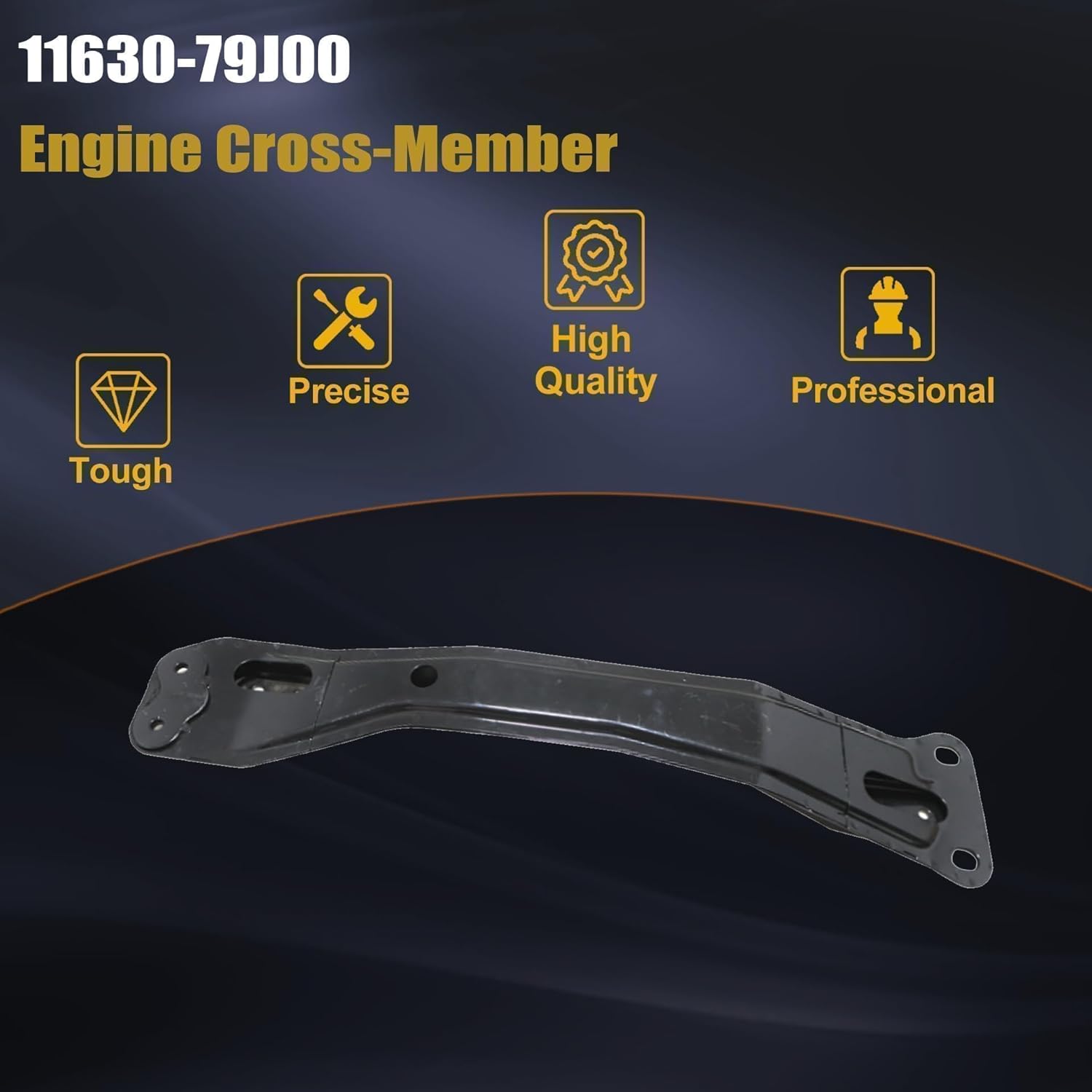 GXARTS Black Cross-Member Engine 1163079J00 Compatible with Suzuki Sx4 2008 2009 2010 2011 2012 2013