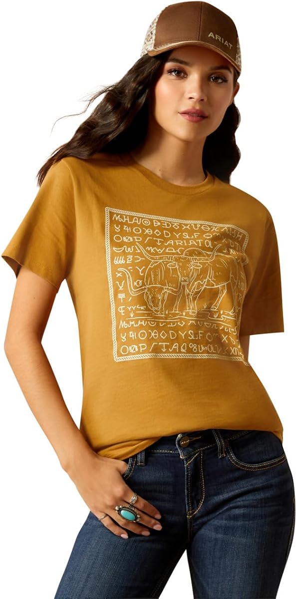 Ariat Camiseta de la marca Ariat Longhorn para mujer
