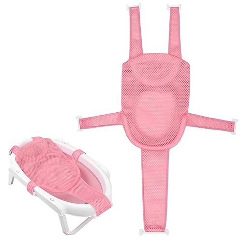 Miniatura 25 de Colorlife Asiento de Baño para Bebé con Malla de Apoyo, Cojín de Apoyo para Baño Infantil, Cómodo Ajustable Antideslizante de Tres Puntos para Baño